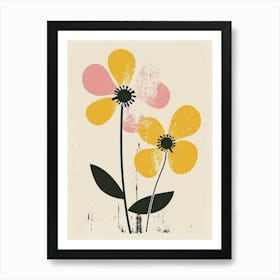 Beirut Flower Market Boho Minimalist Style Art Print