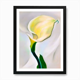 Georgia O'Keeffe - Calla Lily Turned Away . 1923 Art Print