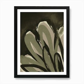 Green Leafs Art Print