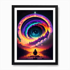 Iridescent Tranquility Art Print