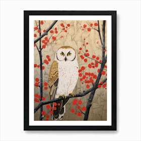 Bird Illustration Owl 1 Art Print