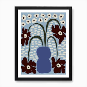 Dropping Matisse flowers Art Print