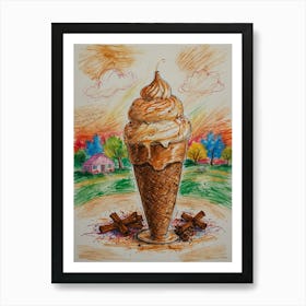 Ice Cream Cone 22 Art Print