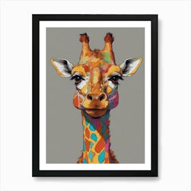 Giraffe Canvas Print 3 Art Print