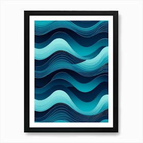 Abstract Wave Pattern 2 Art Print