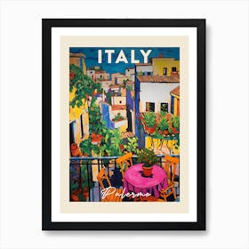 Palermo Italy 1 Fauvist Painting Travel Poster Art Print