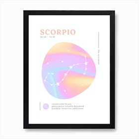 Scorpio Zodiac Sign | Aura Brights Art Print