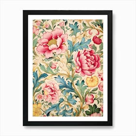 Floral Wallpaper 245 Art Print