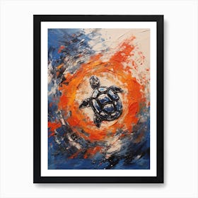 Turtles Abstract Expressionism 4 Art Print