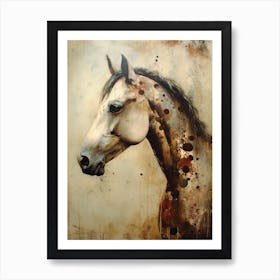 Aged Horse Painting Art Print