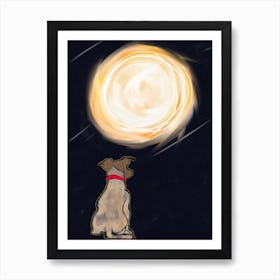 Dreaming With The Moon Art Print