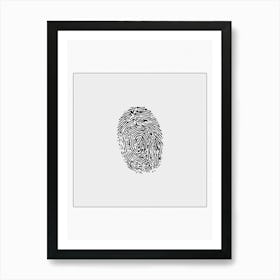 Fingerprint Print Art Print