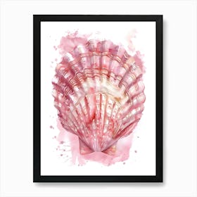 Watercolor Sea Shell 11 Art Print