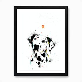 Dalmatian Canvas Print Art Print