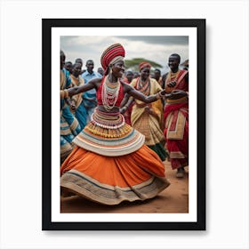 African Dance 1 Art Print