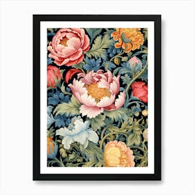 Floral Wallpaper 51 Art Print