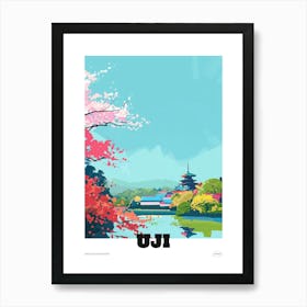 Uji Japan Colourful Travel Poster Art Print