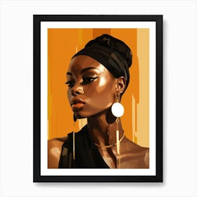 African Woman Portrait 7 Art Print