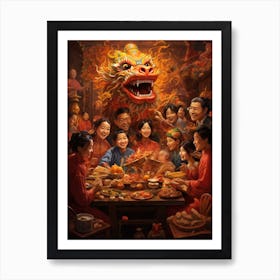 Chinese New Year Celebration 3 Art Print