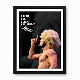 Khabib Nurmagomedov Quotes Art Print