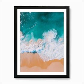 Aerial View Of A Beach 70 Art Print