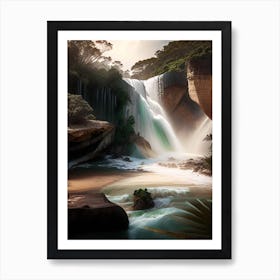 Waterfall Beach, Australia Realistic Photograph (1) Art Print