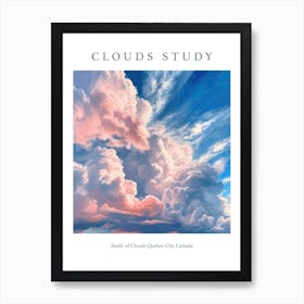 Study Of Clouds Quebec City, Canada 2 Art Print