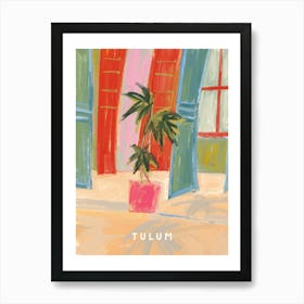 Tulum Water Colour Print Art Print