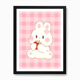 Kawaii Bunny Art Print