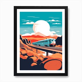 A Hammer In The Andean Crossing Patagonia Illustration 2 Art Print