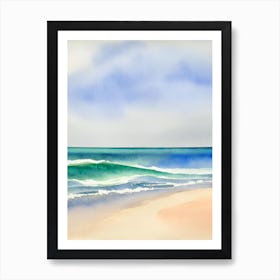 Four Mile Beach 2, Australia Watercolour Art Print