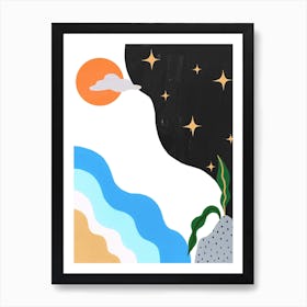 Sun Sea Stars Art Print