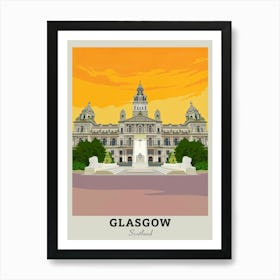 Glasgow City Hall Travel Art Print