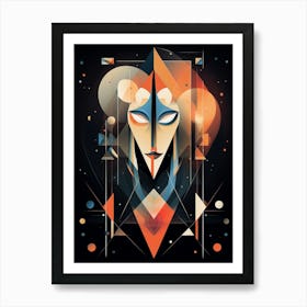 Cosmic Imagery Geometric Abstract 10 Art Print