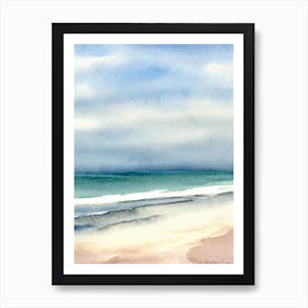 Portstewart Strand Beach, County Londonderry, Northern Ireland Watercolour Art Print