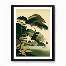 Gaya Island Malaysia Rousseau Inspired Tropical Destination Art Print