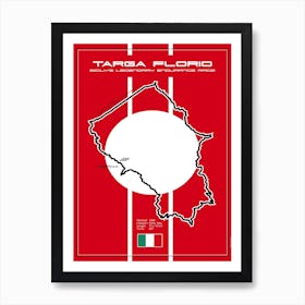 Racetrack Targa Florio Art Print