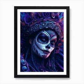 La Catrina Queen Day of the Dead Art Print