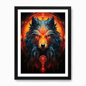 Wolf Mysterious Art Print