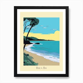 Poster Of Minimal Design Style Of Byron Bay, Australia 6 Art Print