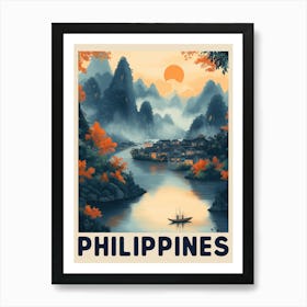 Philippines Vintage Travel Poster Art Print