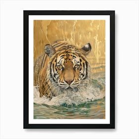 Tiger In The Water 15 Poster