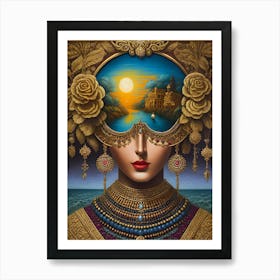 Woman With A Crown Poster