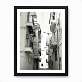 Malaga, Spain, Photography In Black And White 4 Art Print