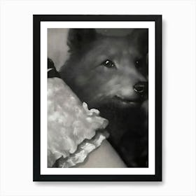 Dog In A Dress Art Print