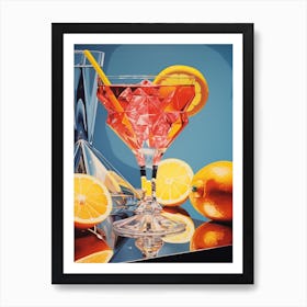 Vintage Cocktails Pop Art Inspired 2 Art Print