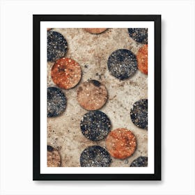 Abstract Pattern Of Circles Art Print