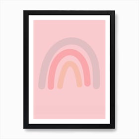 Pastel, Soft Pink, Boho, Rainbow, Home Decor, Art, Wall Print 1 Art Print