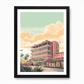 Manila Philippines Travel Illustration 4 Art Print