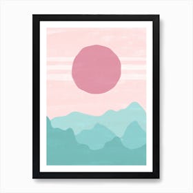 Pink Sunset 1 Art Print